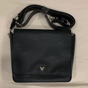 Disney Flare Crossbody Pin Bag in Black with Mickey Mouse Logo